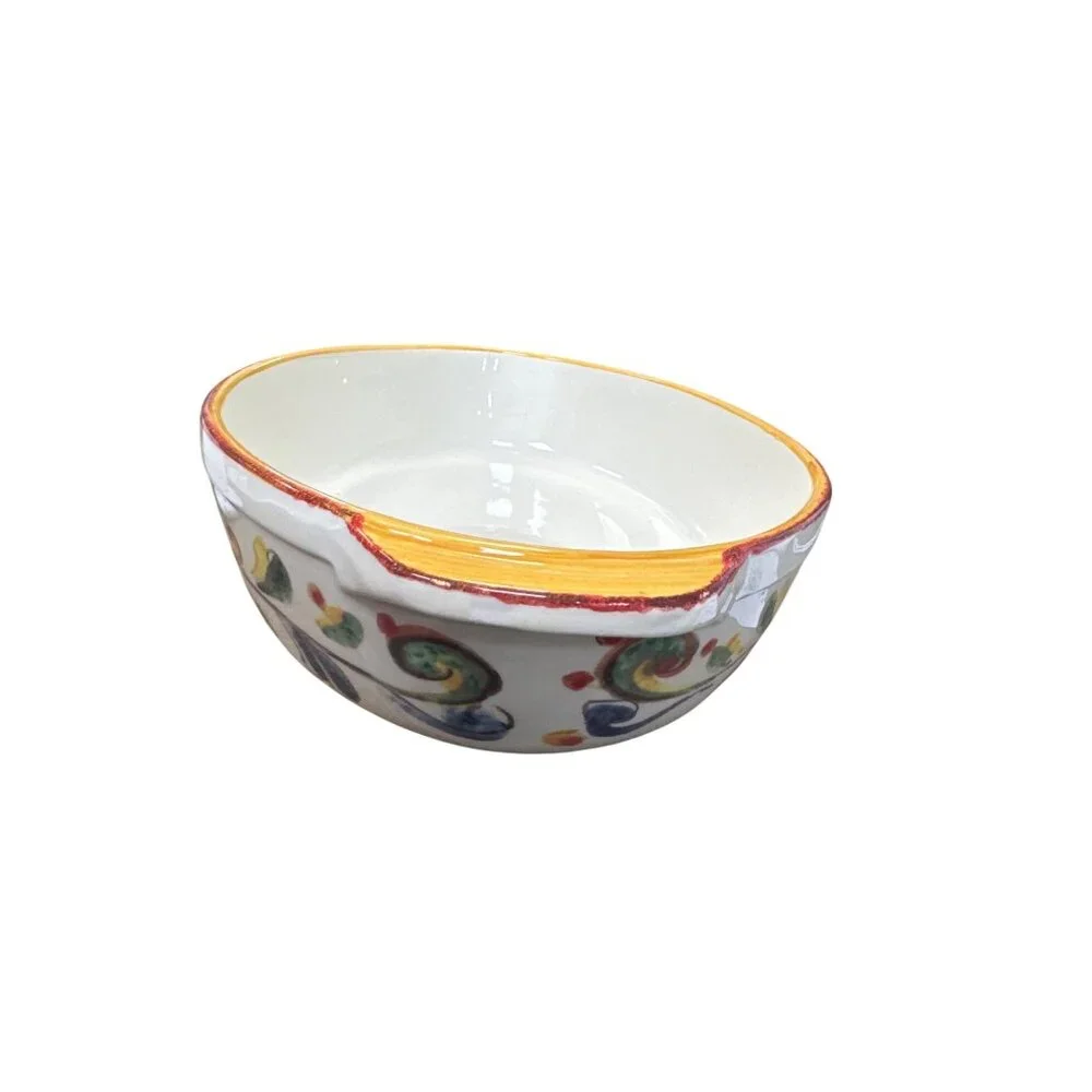 Sur La Table handcrated Italian cermic serve bowl 9.5